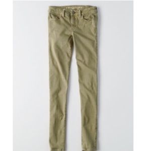 Leaf Green American Eagle Jeggings